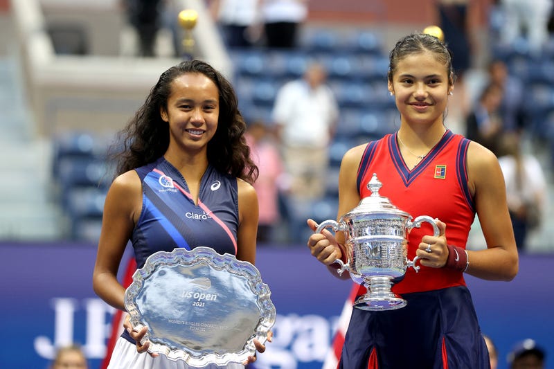 WTA stars Emma Raducanu and Leylah Fernandez.