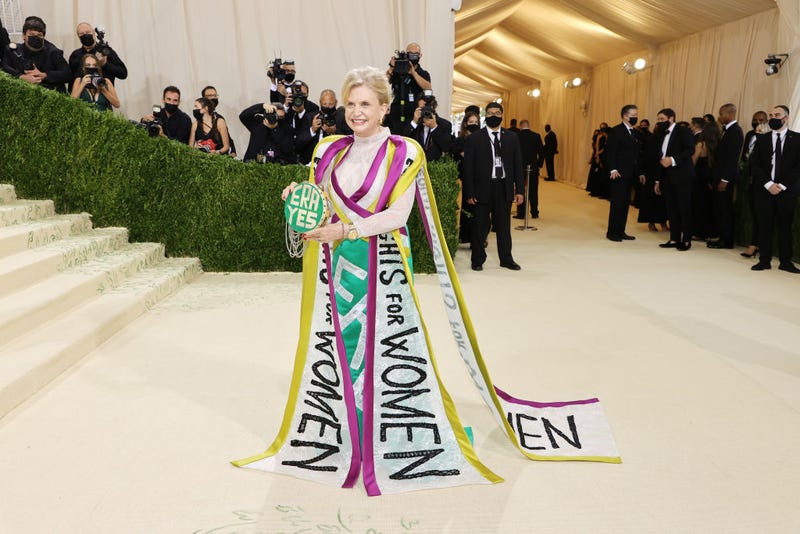 Carolyn Maloney attends The 2021 Met Gala Celebrating In America: A Lexicon Of Fashion at Metropolitan Museum of Art on September 13, 2021 in New York City.