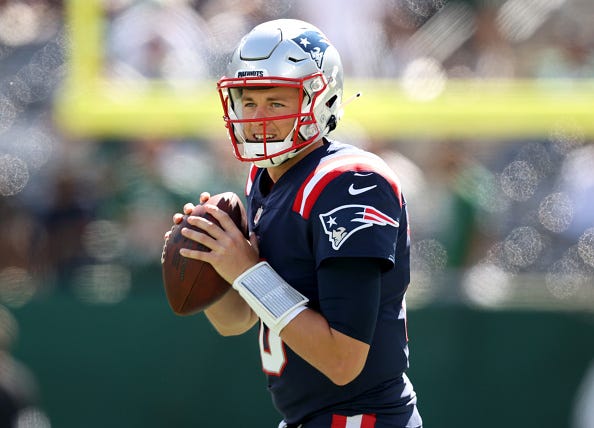 Mac Jones is the No. 20 quarterback for the 2022 NFL season.