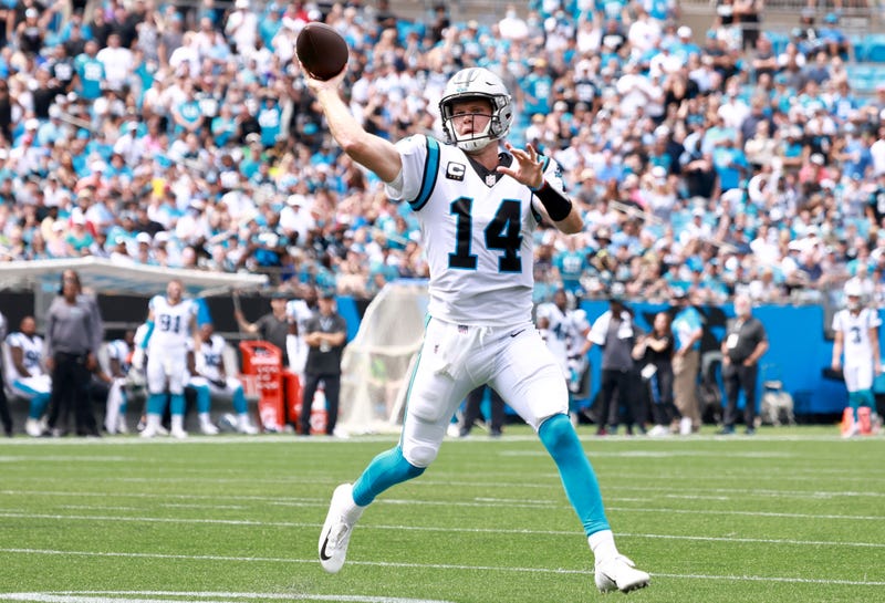 Panthers QB Sam Darnold.