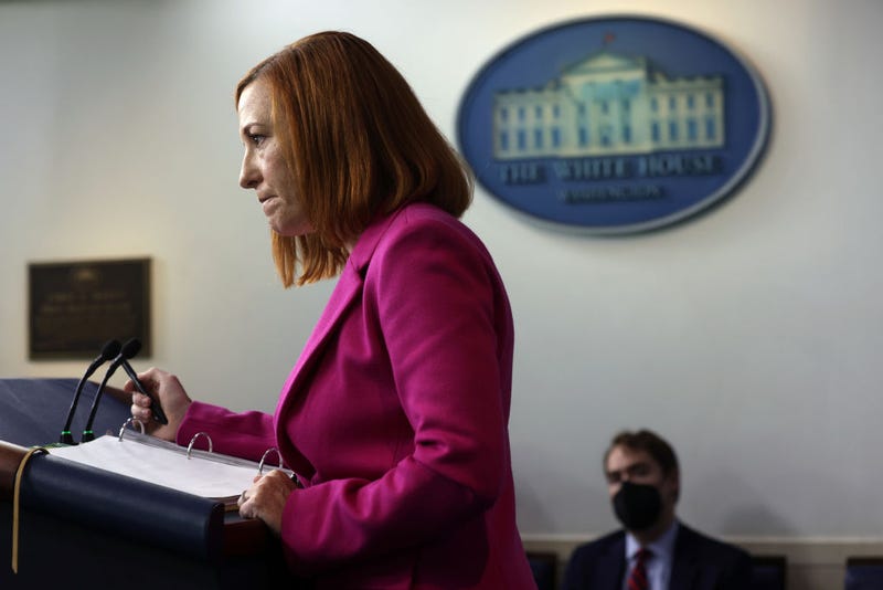 White House Press Secretary Jen Psaki pauses during a daily press briefing at the White House on September 23, 2021.