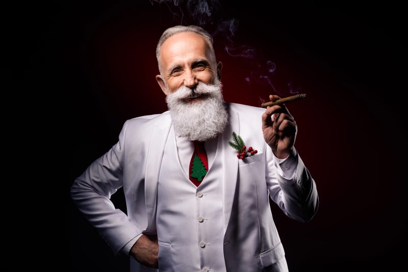 Old Man Smoking