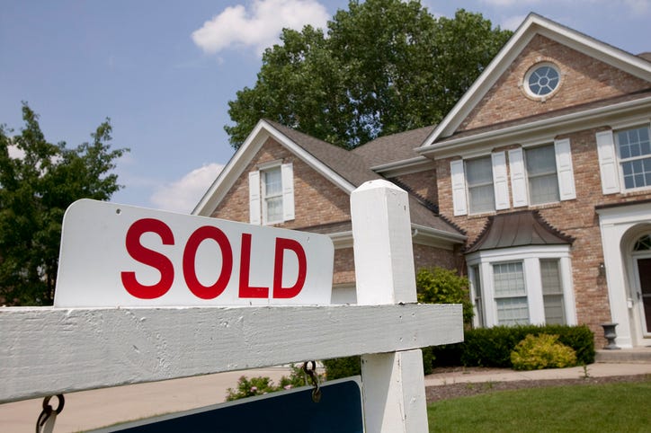 Home for sale sign.