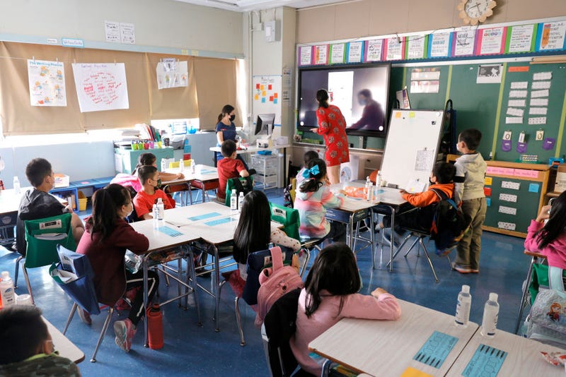 Students attend school