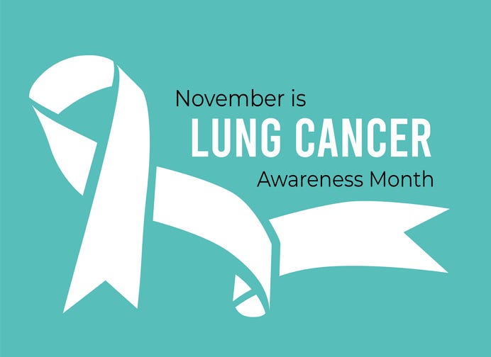 November is Lung Cancer Awareness Month illustration
