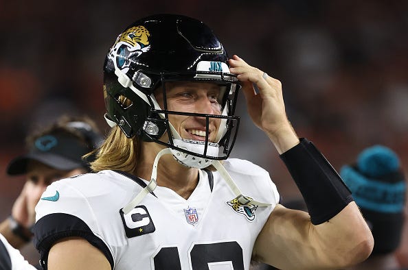 Trevor Lawrence is the No. 19 quarterback for the 2022 NFL season.