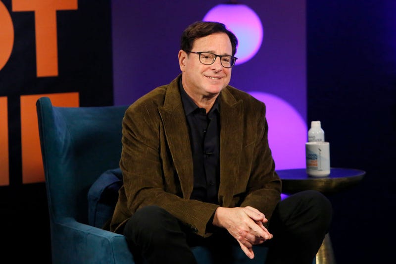 Bob Saget speaks onstage during the Cool Comedy-Hot Cuisine Virtual Event on October 17, 2021 in Burbank, California.