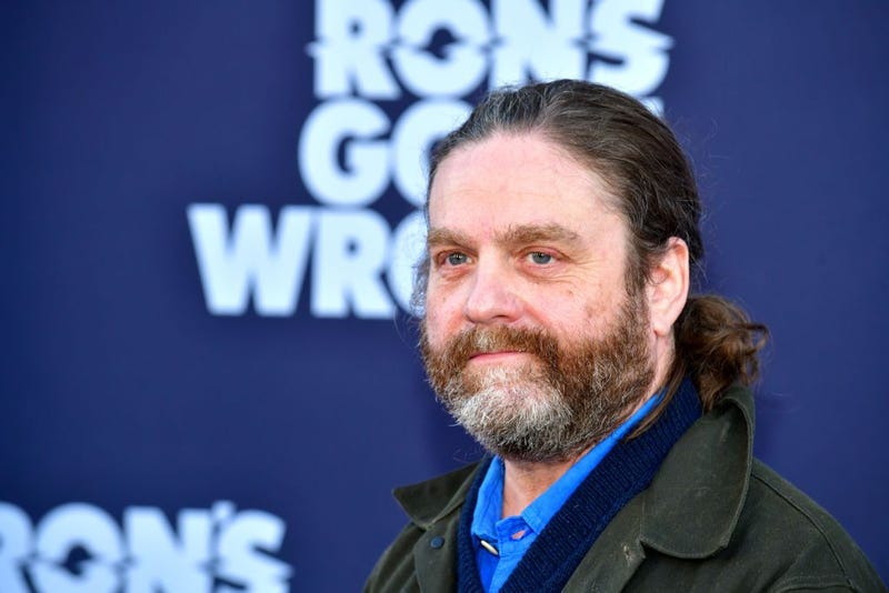Zach Galifianakis attends the Premiere Of Disney Studios' "Ron's Gone Wrong" at El Capitan Theatre on October 19, 2021 in Los Angeles, California