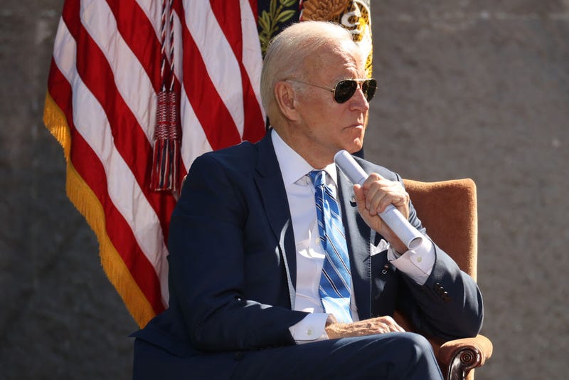 U.S. President Joe Biden attends the 10th anniversary celebration of the Martin Luther King, Jr. Memorial near the Tidal Basin on the National Mall on October 21, 2021 in Washington, DC.