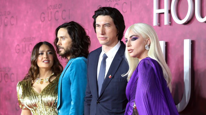 Salma Hayek, Jared Leto, Adam Driver and Lady Gaga attend the UK Premiere Of "House of Gucci"