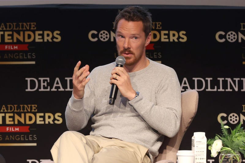 Actor Benedict Cumberbatch from Amazon Studios' 'The Electrical Life of Louis Wain' speaks onstage during Deadline's The Contenders Film at DGA Theater Complex on November 14, 2021 in Los Angeles, California.