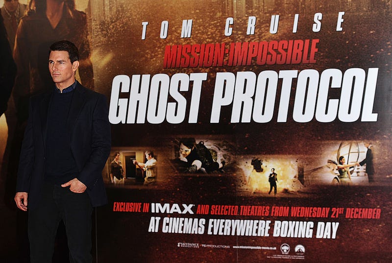 Actor Tom Cruise attends the UK premiere of 'Mission: Impossible Ghost Protocol' at BFI IMAX on December 13, 2011 in London, England