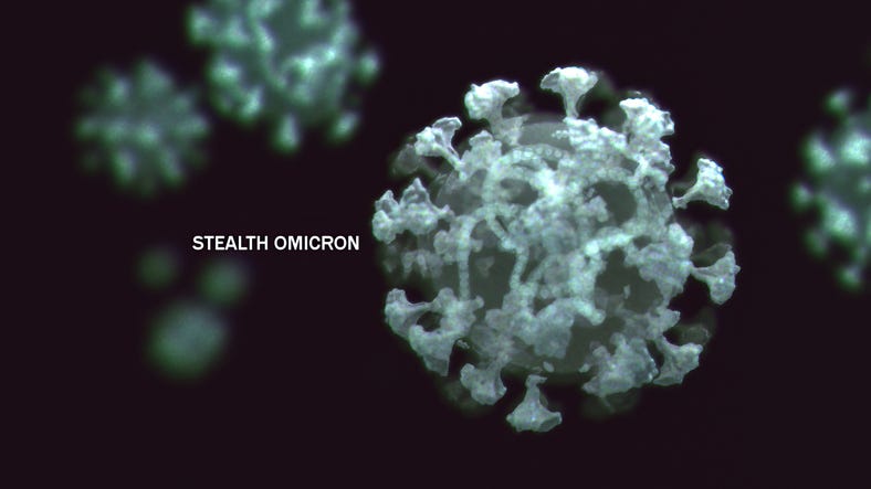 Stealth omicron rendering.