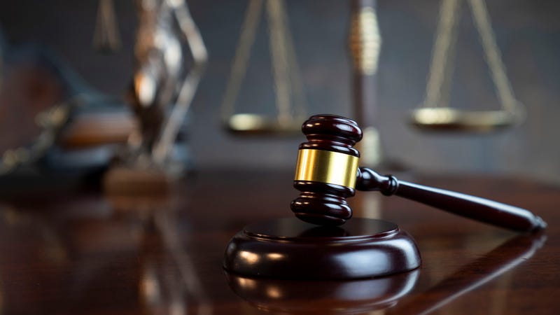 A courtroom gavel.