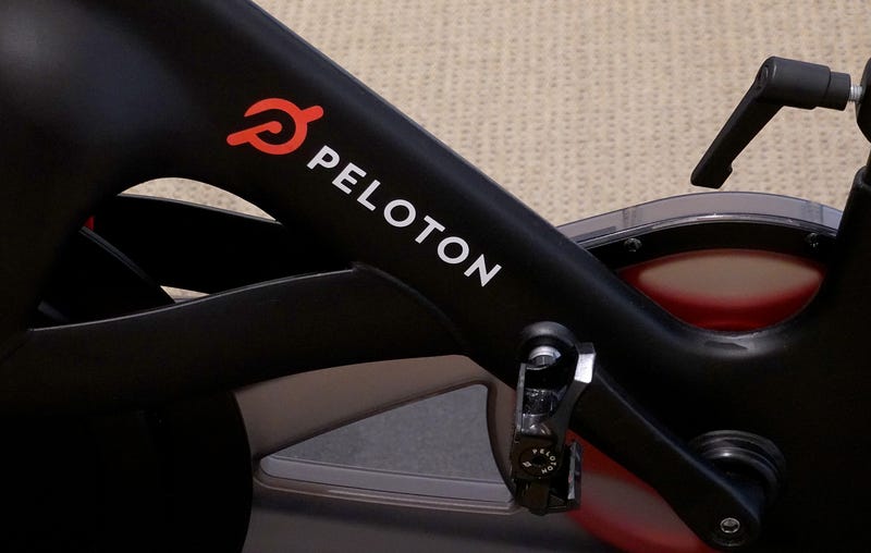 A Peloton bike on the showroom floor on January 20, 2022 in Coral Gables, Florida. Reports indicate that Peloton Interactive Inc is temporarily halting production of its bikes and treadmills after a drop in demand for the products.