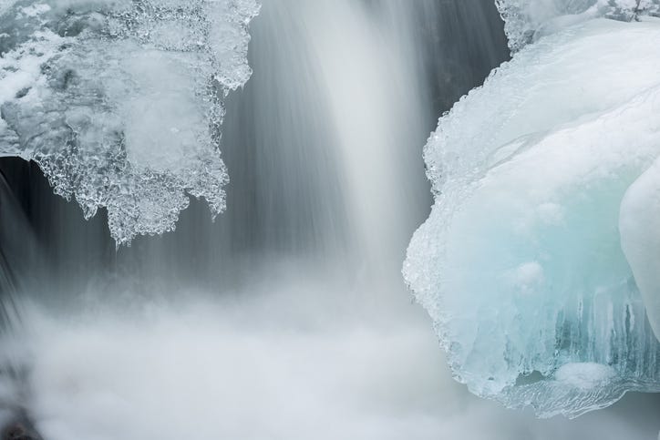 Winter waterfall
