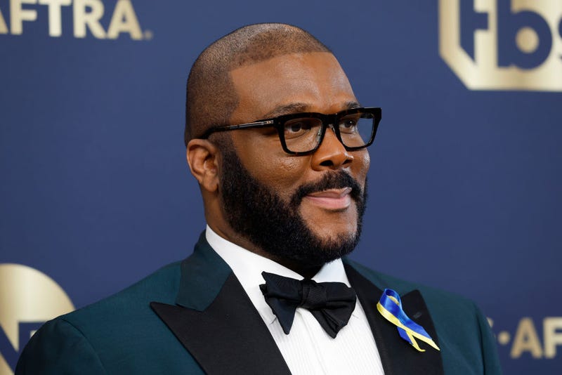 Tyler Perry attends the 28th Annual Screen Actors Guild Awards at Barker Hangar on February 27, 2022 in Santa Monica, California