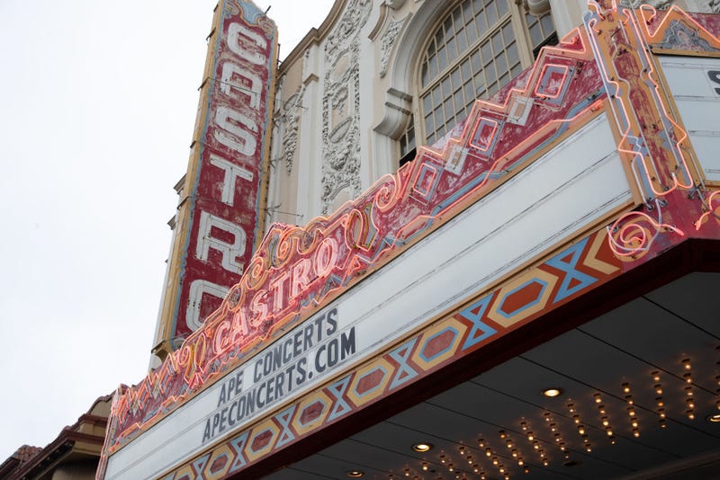 Exterior of The Castro Theatre, the venue for 65th SFFILM Festival Press Conference on March 30, 2022 in San Francisco, California.
