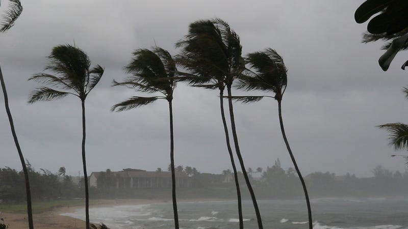 Most of Hawaii will see heavy rainfall, while higher elevation will see snow.