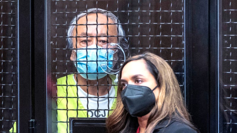 David Wenwei Chou, the 68-year-old Las Vegas man accused of carrying out a shooting rampage at a Laguna Woods church, makes his first in-person appearance in superior court on August 19, 2022.