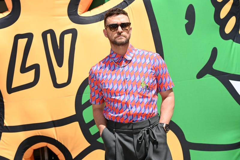 Justin Timberlake attends the Louis Vuitton Menswear Spring Summer 2023 show as part of Paris Fashion Week on June 23, 2022 in Paris, France. (Photo by Pascal Le Segretain/Getty Images For Louis Vuitton)