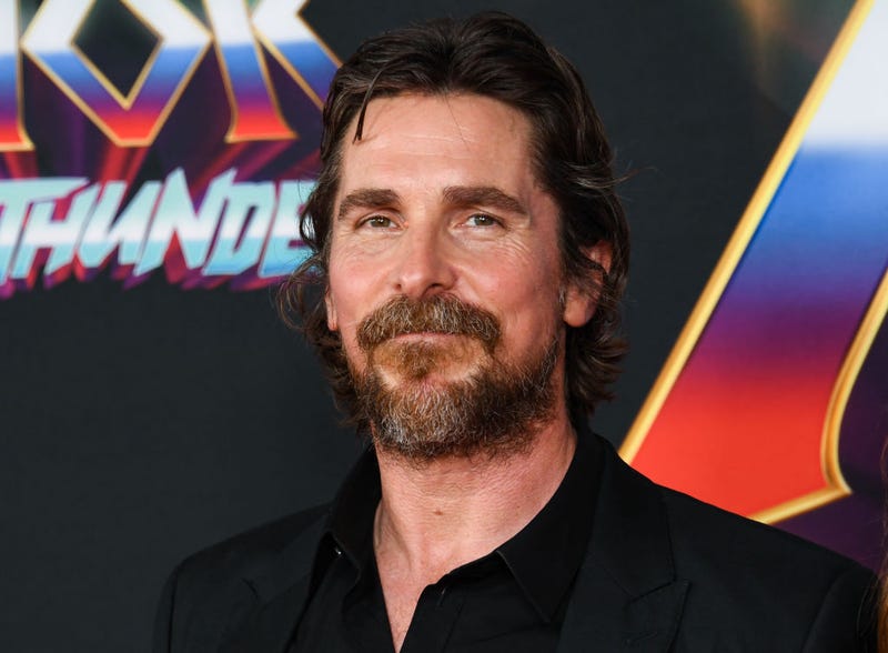Christian Bale attends the Marvel Studios "Thor: Love And Thunder" Los Angeles Premiere at El Capitan Theatre on June 23, 2022 in Los Angeles, California.