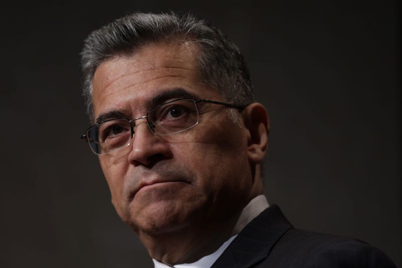 U.S. Secretary of Health and Human Services Xavier Becerra speaks during a news conference at the headquarters of HHS June 28, 2022 in Washington, DC.