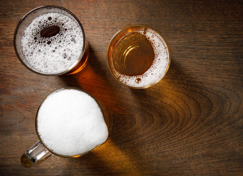 beer on a table
