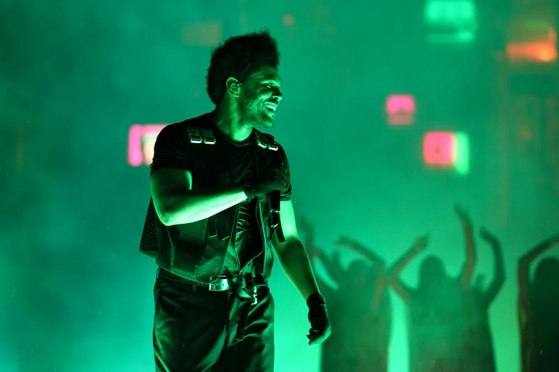 The Weeknd performs at the "After Hours Til Dawn" Tour at Met Life Stadium on July 16, 2022 in East Rutherford, New Jersey.