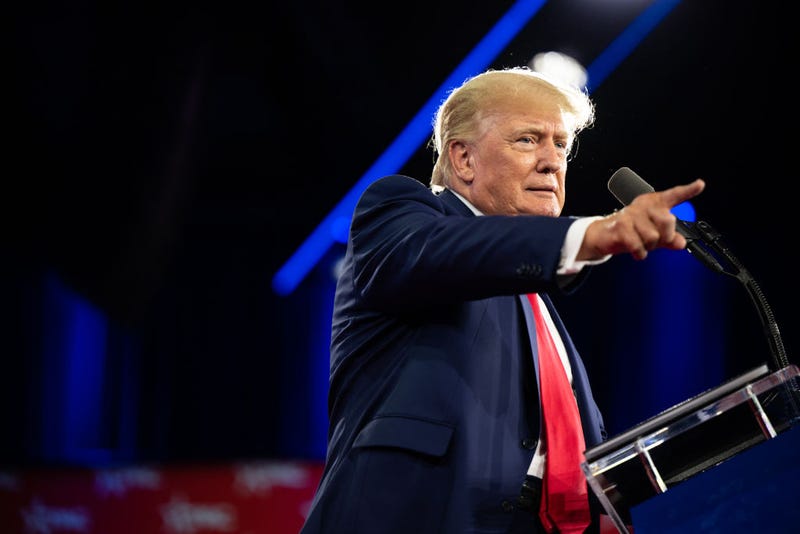 Former U.S. President Donald Trump speaks at the Conservative Political Action Conference (CPAC) at the Hilton Anatole on August 06, 2022 in Dallas, Texas.