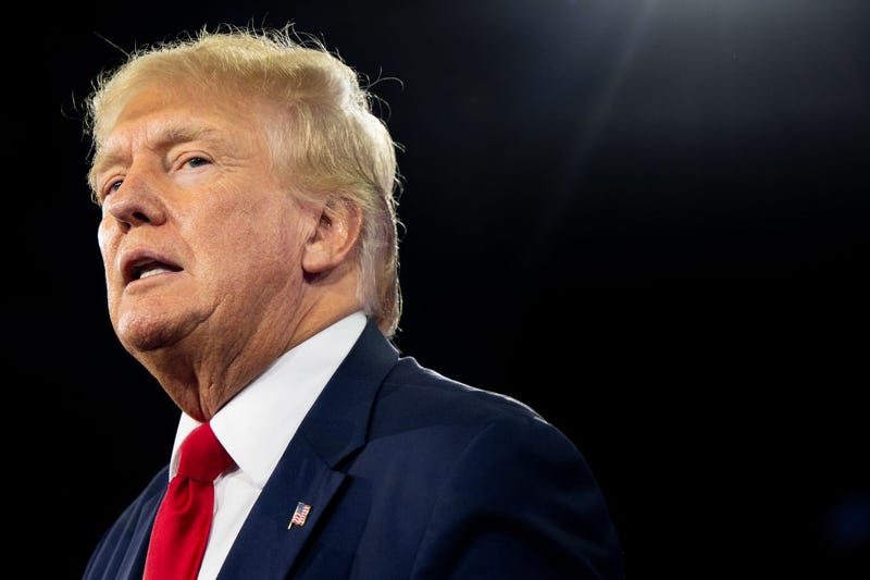 Former U.S. President Donald Trump speaks at the Conservative Political Action Conference (CPAC) at the Hilton Anatole on August 06, 2022 in Dallas, Texas.