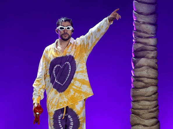 Bad Bunny on stage