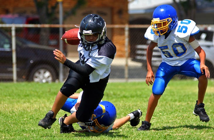 Young football players