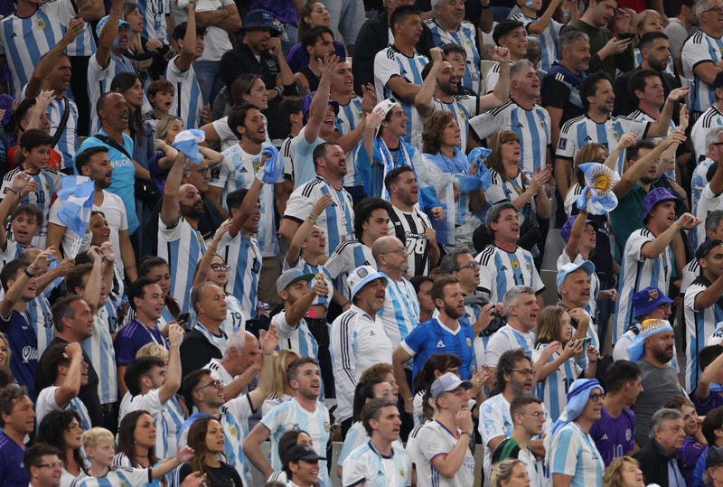Fans of Argentina during the FIFA World Cup Qatar 2022