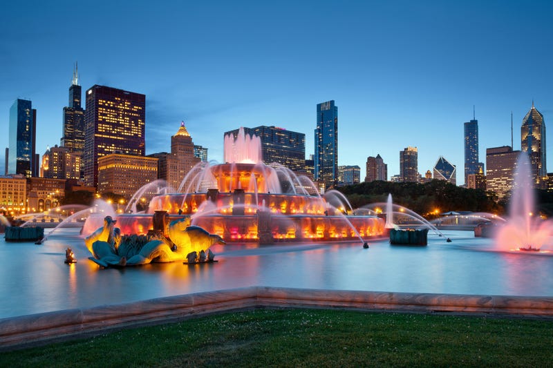 Buckingham Fountain in Grant Park, Chicago