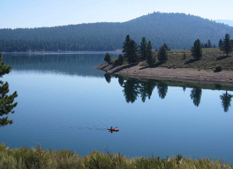 A car and a body were discovered submerged in Prosser Creek Reservoir Sunday.
