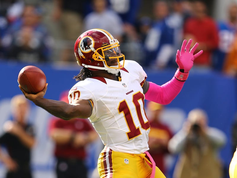 The Redskins traded up to take Robert Griffin III in the 2012 NFL Draft.