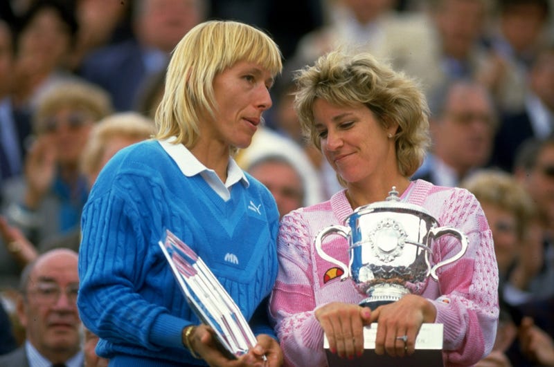 Martina Navratilova and Chris Evert