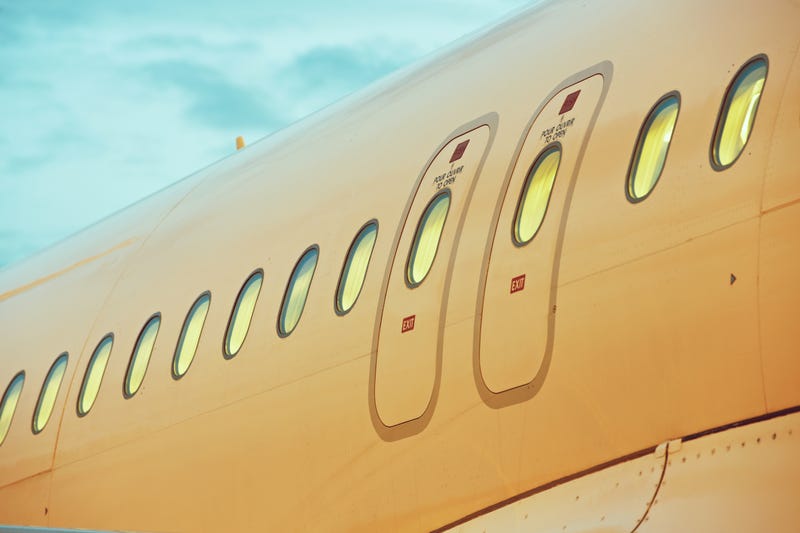 Windows of the airplane