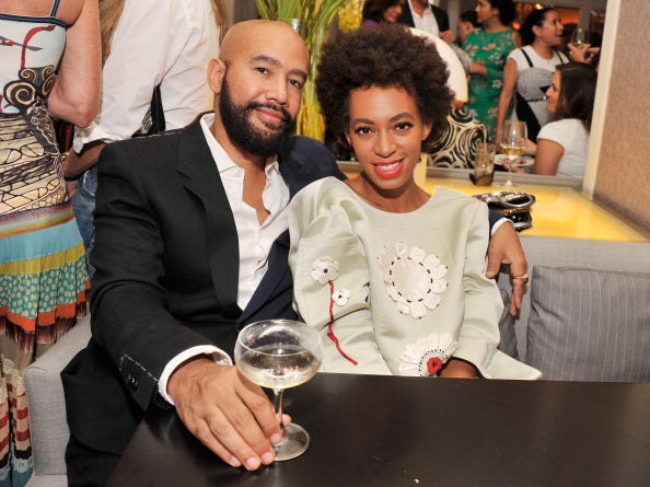Solange and Alan Ferguson enjoying a night out.