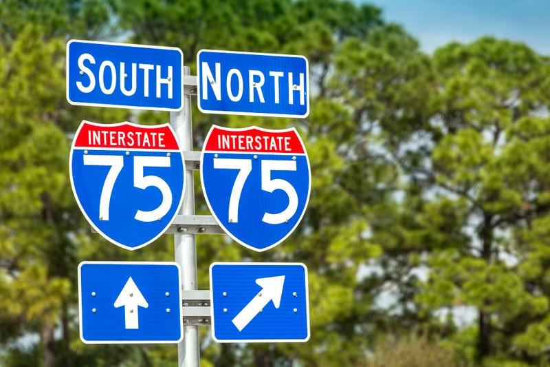 Signs for I-75