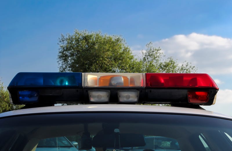 Police car lights