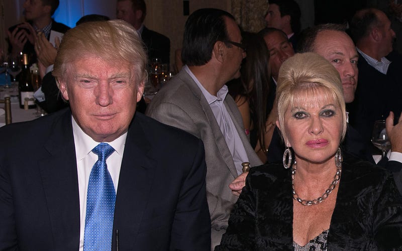 Donald Trump and Ivana Trump attend The Eric Trump 8th Annual Golf Tournament at Trump National Golf Club Westchester on Sept. 15, 2014 in Briarcliff Manor, New York