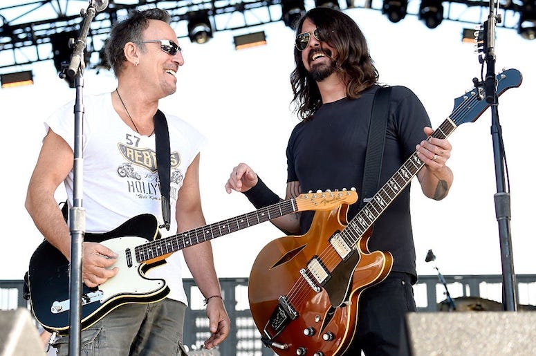 Bruce Springsteen and Dave Grohl
