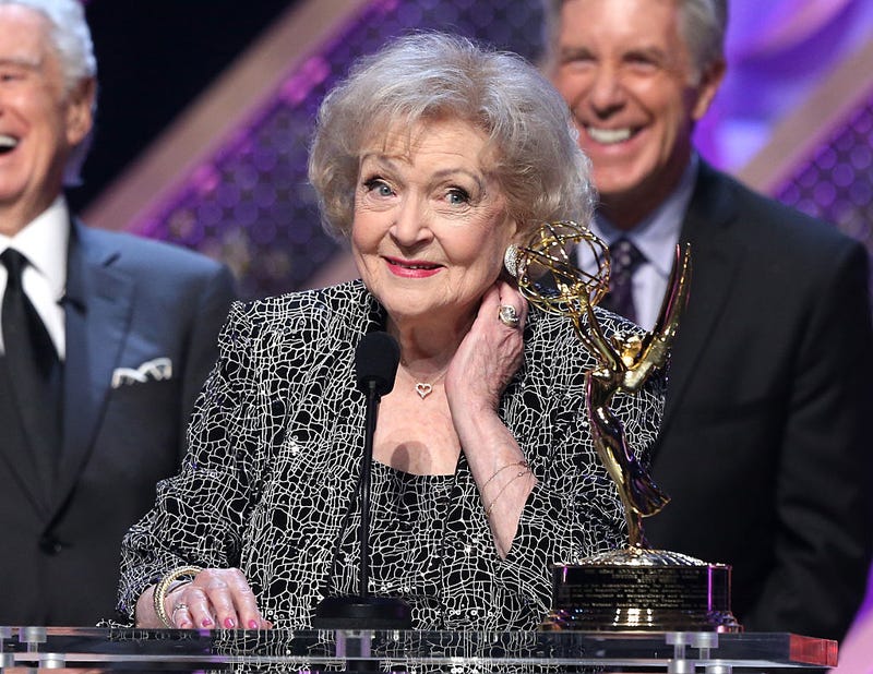 Betty White accepts Daytime Emmy Lifetime Achievement Award.