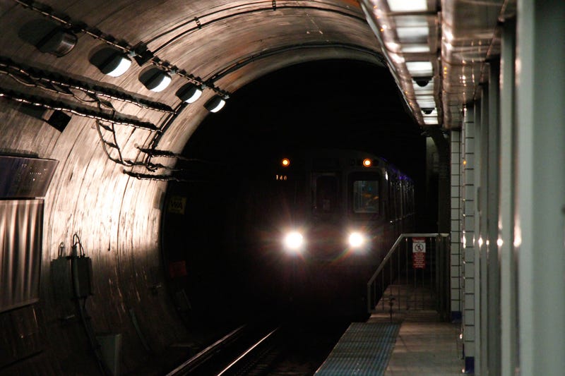 Chicago Blue Line Train