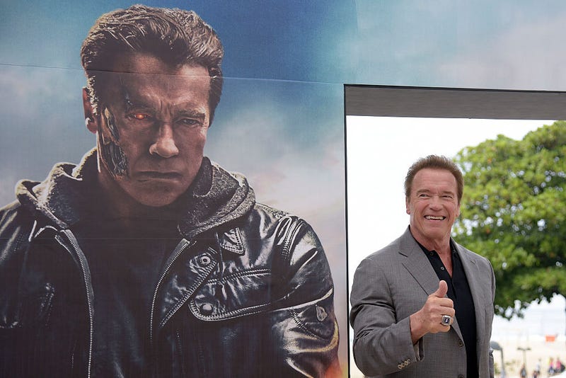 Arnold Schwarzenegger attends the photocall for Paramount Pictures 'Terminator Genisys' at the Copacabana Palace Hotel on June 1, 2015 in Rio de Janeiro, Brazil.