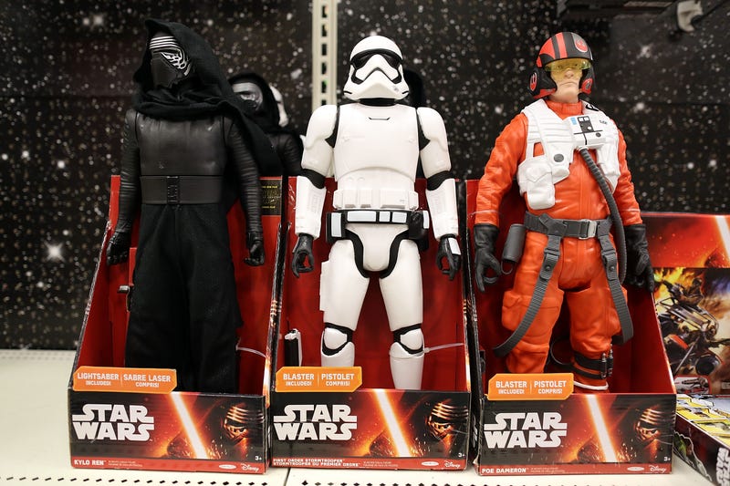 Action figures from Star Wars Episode VII