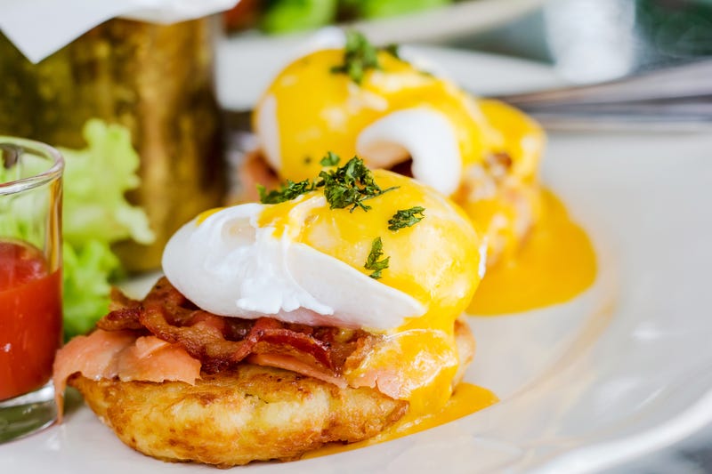 The restaurant is known for its chicken and waffles and bottomless mimosas.