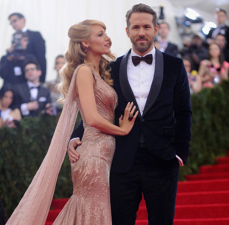 blake lively and ryan reynolds at the met gala 2014
